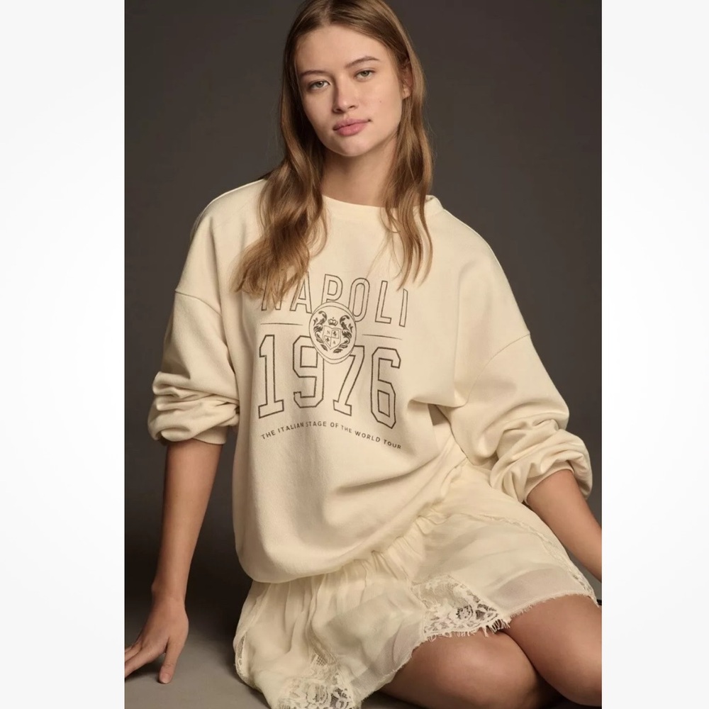 Anthropologie Pilcro Sweatshirt Twofer Mini Dress Medium NWT (N-1) - Picture 3 of 13